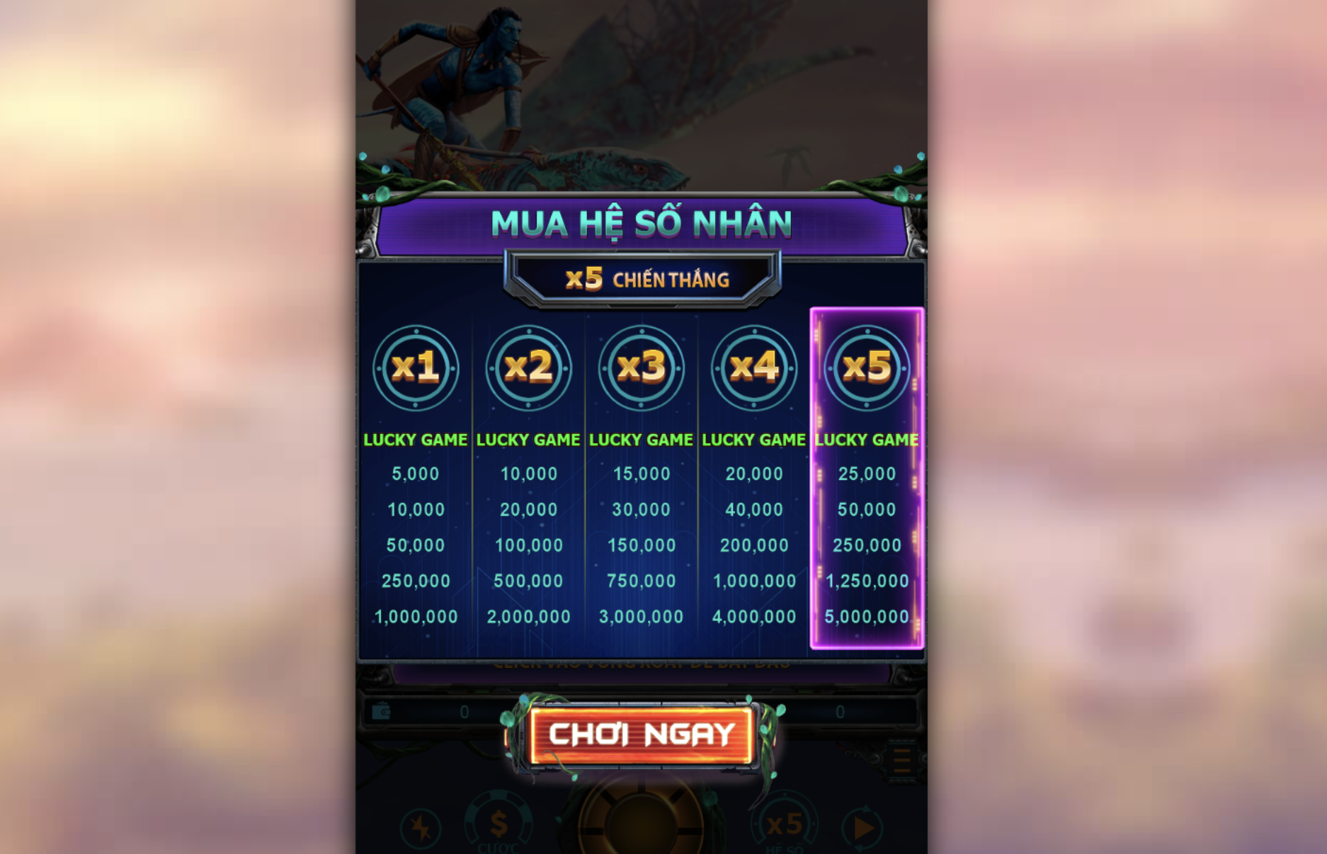 Chiến thuật cược Avatar của Five88 nổ hũ Avatar tại Five88 win