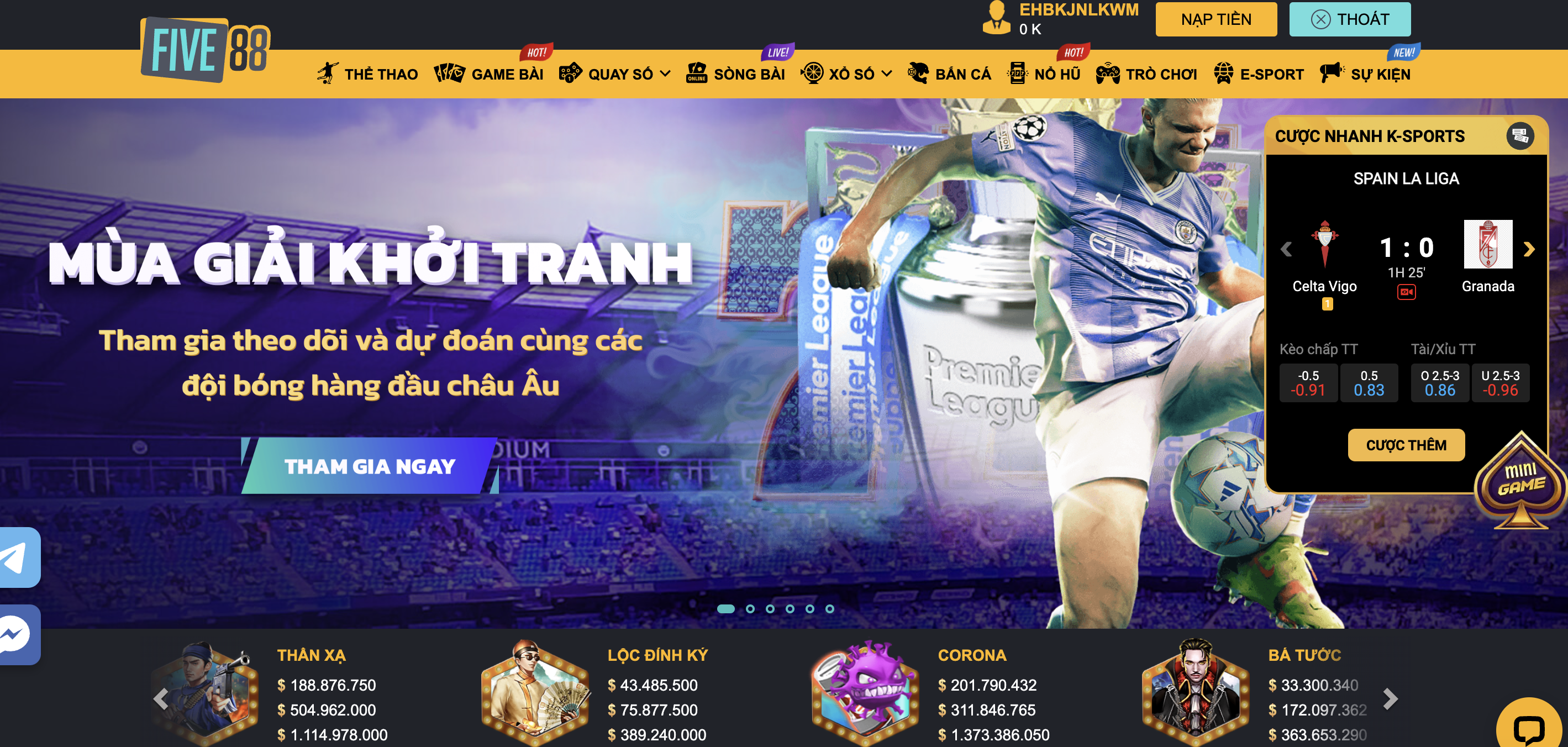 Những nét hấp dẫn từ chương trình khuyến mãi của link vào Five88