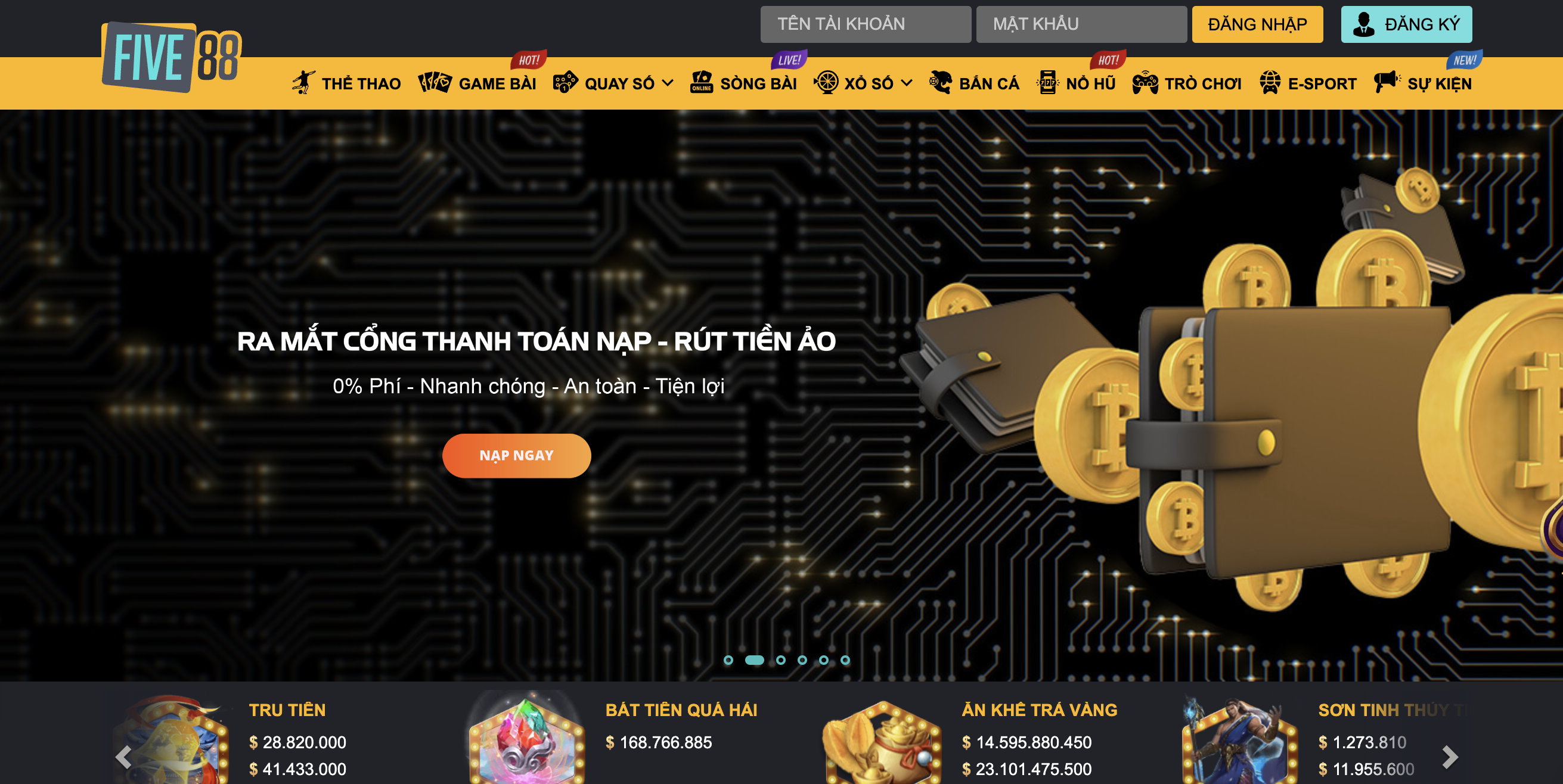 Giới thiệu về khuyến mãi cực khủng tại nhà cái Five88