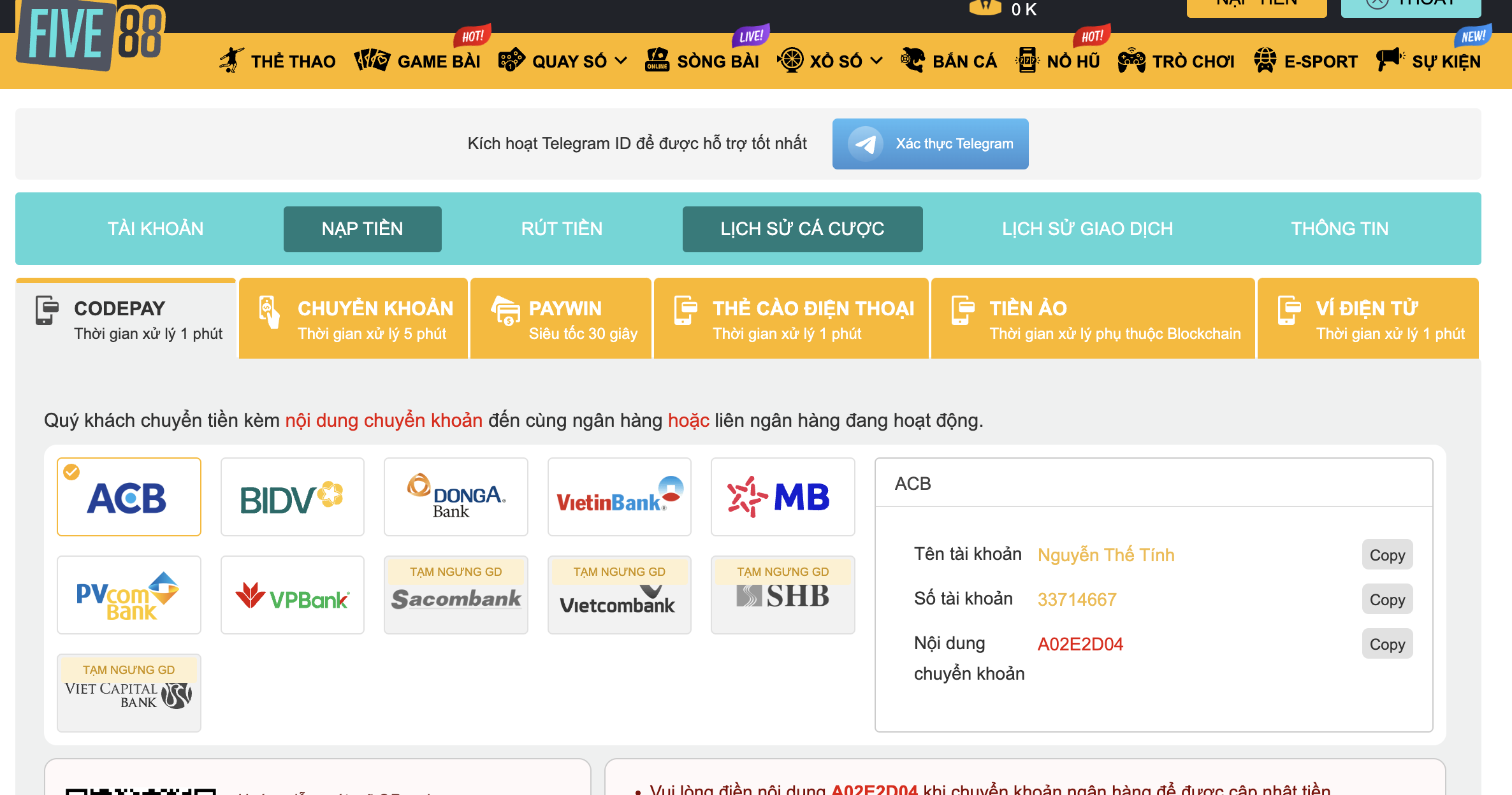 Giới thiệu về sân chơi Five88 com
