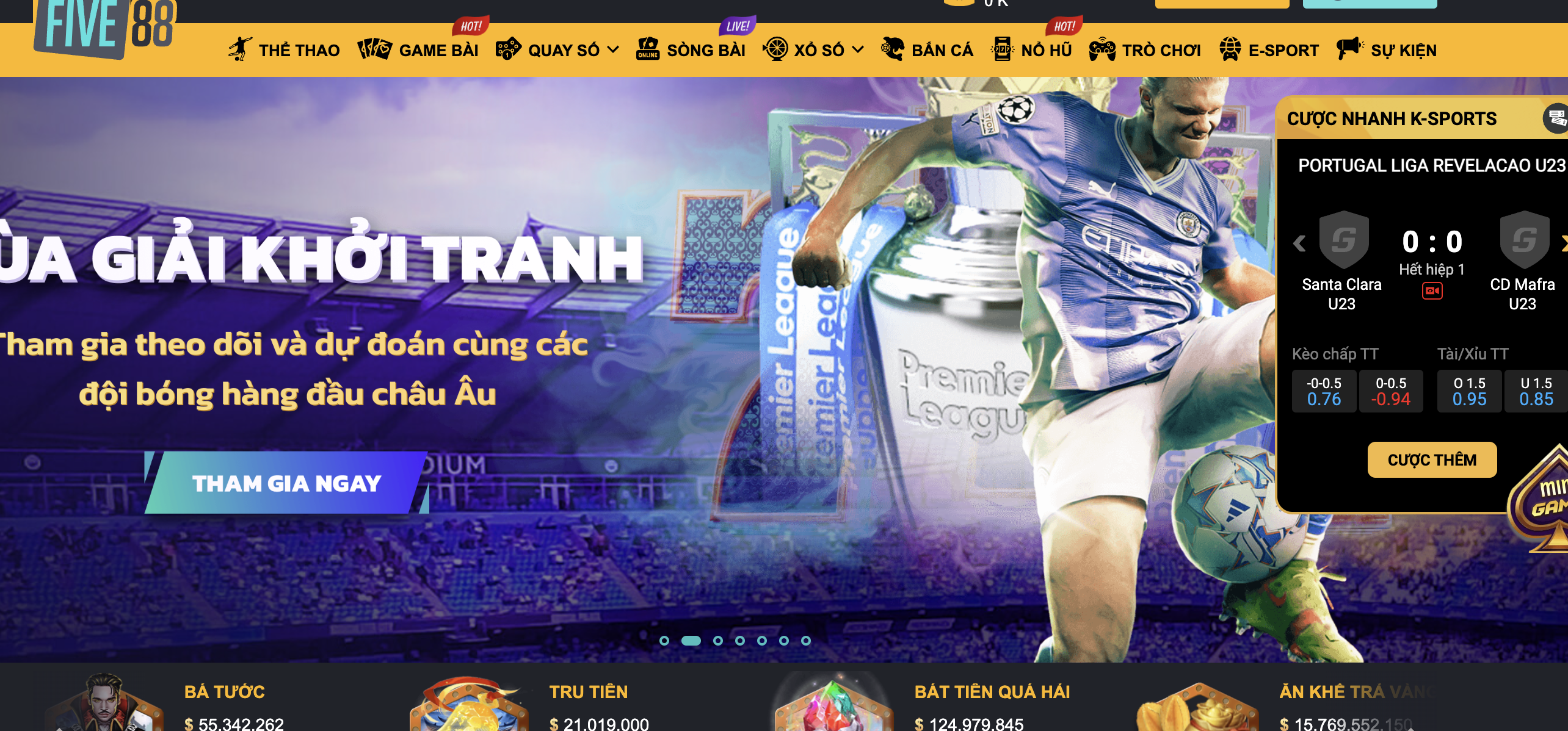 Các bước tham gia khuyến mãi tại Five88 đăng nhập