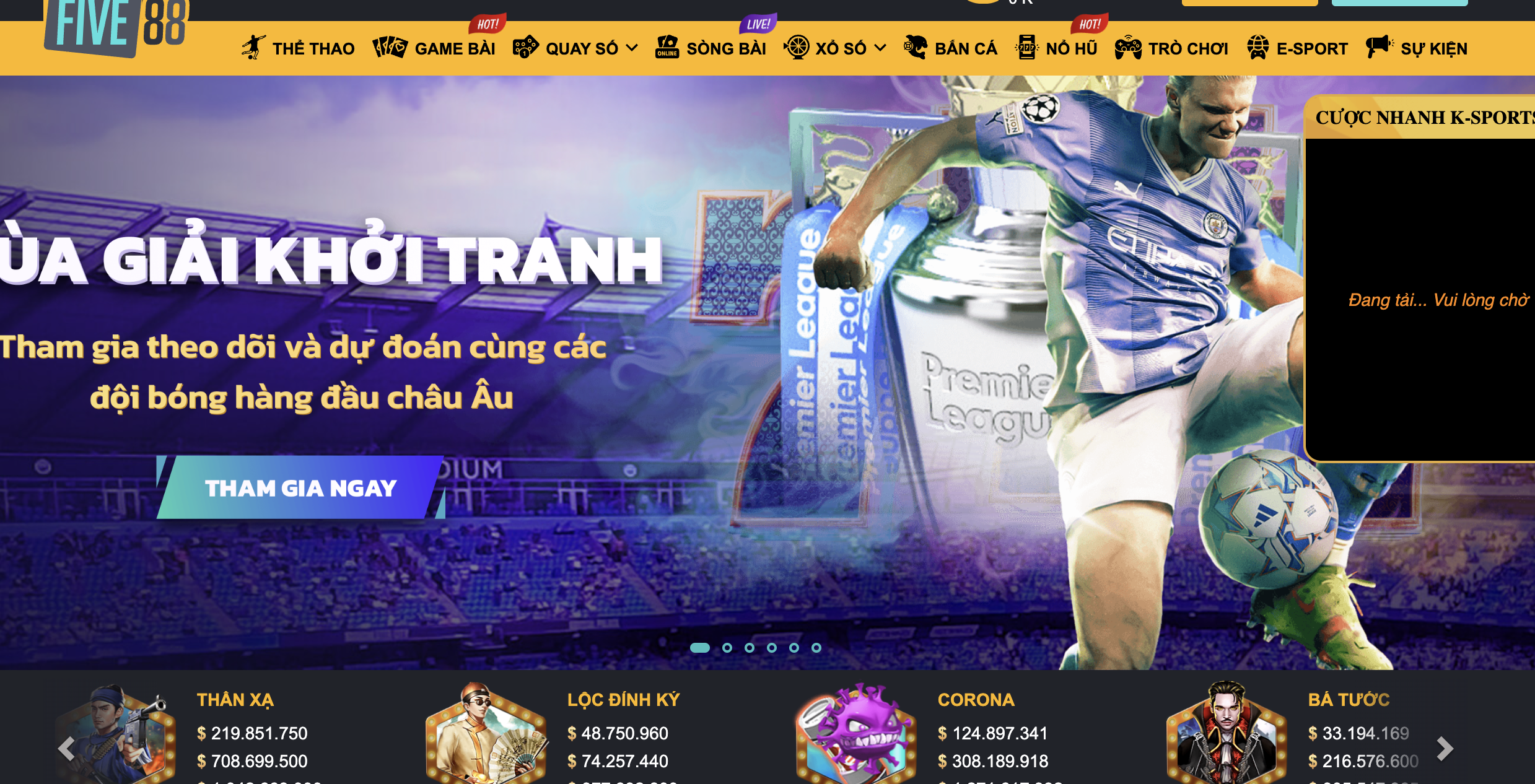 Điểm danh TOP khuyến mãi cực hot tại Five88