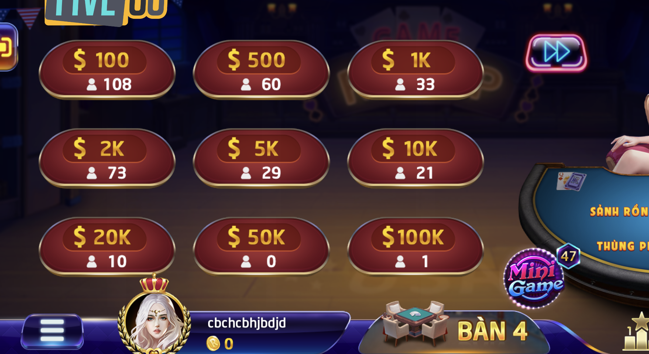 Luật cá cược game bài Mậu binh Five 88