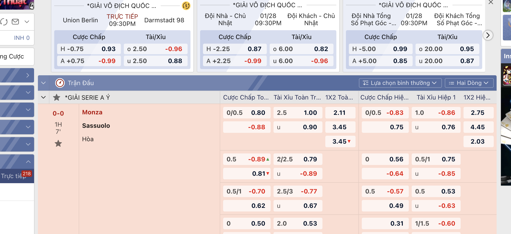 Chi tiết quá trình soi kèo Tài xỉu hiệp 1