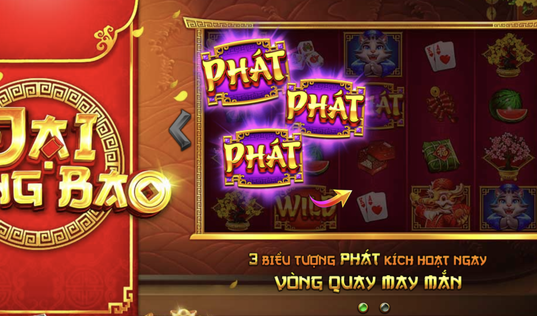 Biểu tượng nổi bật tại Lì xì may mắn