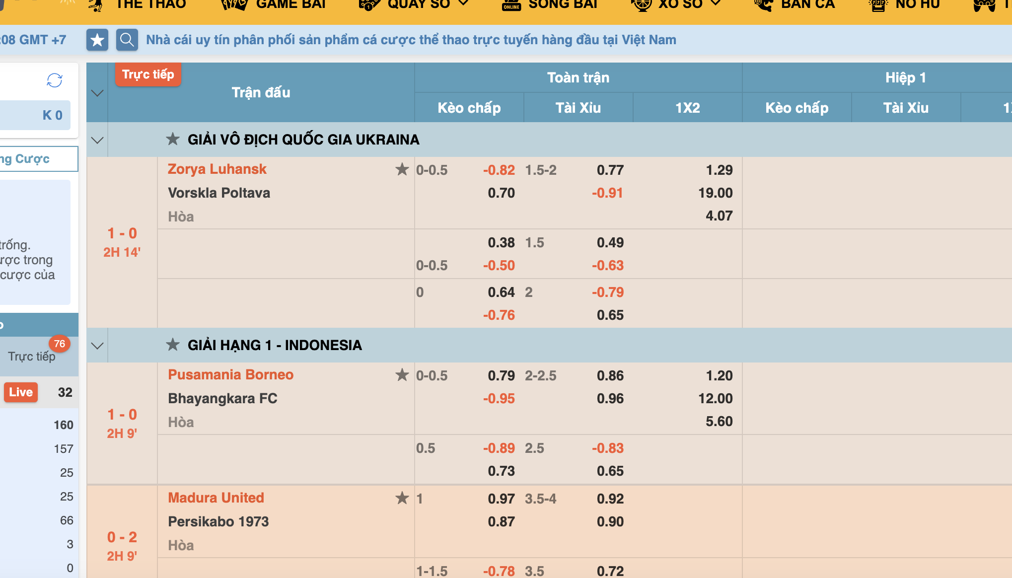 Không cược sát giờ thi đấu tại Five88 top