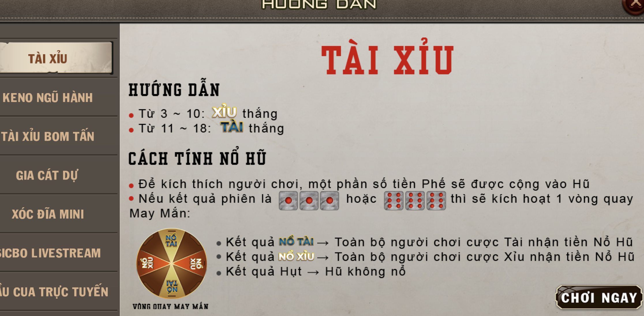 Những cửa cược trong Tài Xỉu anh em nên biết