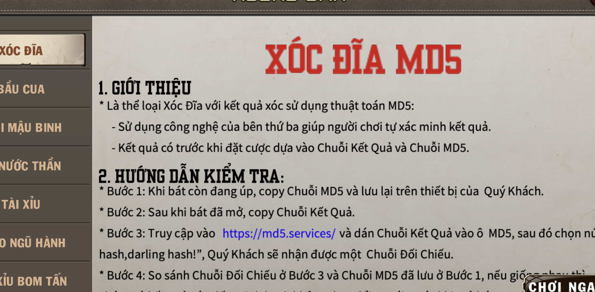 Cách chơi Xóc Đĩa mini dành cho game thủ mới tham gia