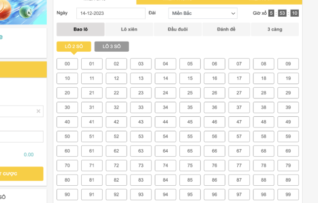 Hình thức đặt cược nổi bật chỉ có tại nhà cái Five88 gọi tên lô xiên