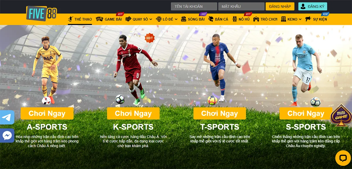 game thể thao tại link tải five88