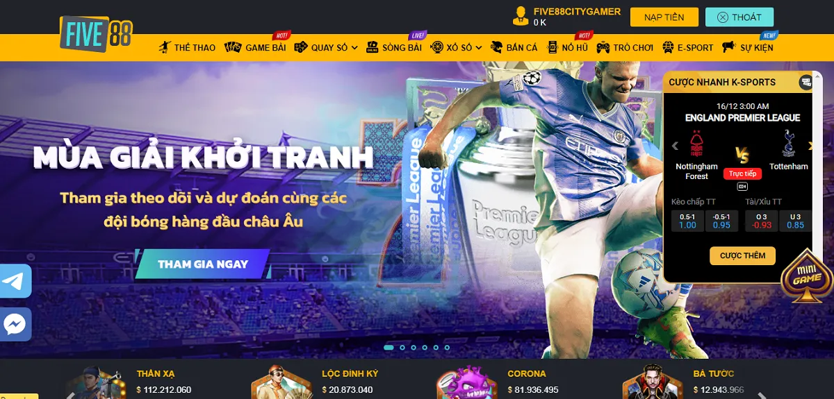 Five88 Nhà Cái Cá Cược - Casino Uy Tín Hàng Đầu Châu Á