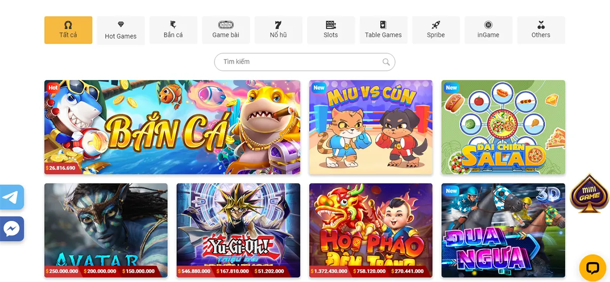 Kho game hot tại nhà cái five88