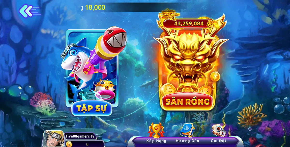 Giao diện tươi mới và sống động tại Five88