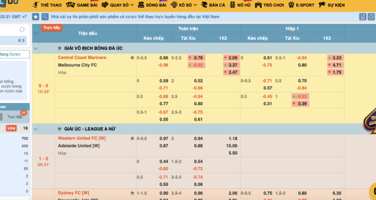 Cá cược thể thao tại nhà cái Five88 có gì hay?